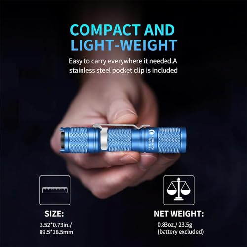 LUMINTOP Pocket-Sized Super Bright Flashlight Set Tool AA 3.0 EDC Flashlight, 900 Lumens AA EDC Flashlight with Magnetic Tail and 920mah Rechargeable Battery, 5 Modes with Mode Memory, Waterproof Torc