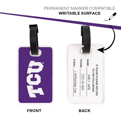 Acrylic Luggage Tag ID - TCU Horned Frogs - 2 Pack