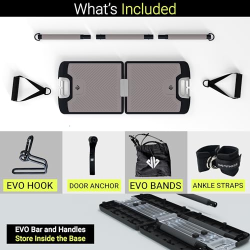 EVO Gym Portable Home Gym - Elite 10 Bands (320LBS) Resistance Training