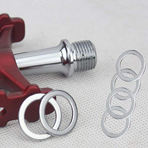 Stainless Steel Bicycle Pedal Washers - 10 Pack Replacement Gaskets