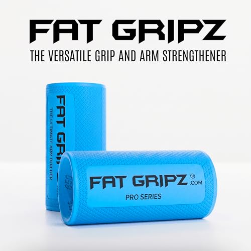 Fat Gripz Thick Grips - Build Muscle & Strength - Blue/Black