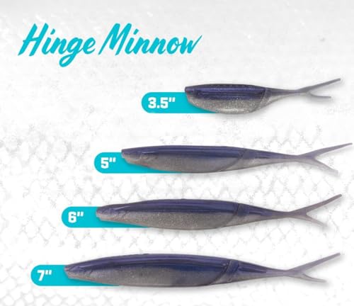 Yamamoto Hinge Minnow Soft Bait - Jointed Tail 6" / 993-Sight Flash