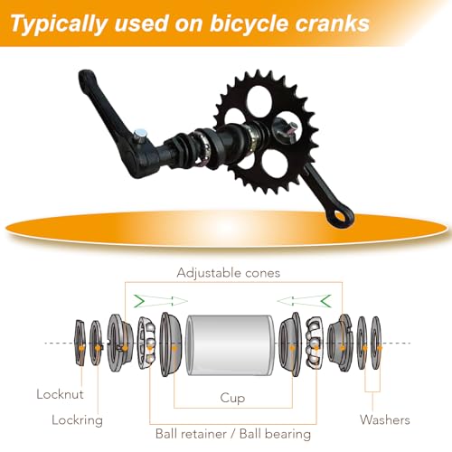 4-Pack Crank Bearings 5/16" Ball Size - Precision for BMX & Cruiser Bikes