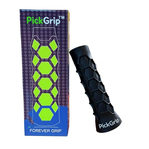 PickGrip Pickleball Paddle Grip - Black Standard & Elongated Overgrip with Shock Absorbing Comfort