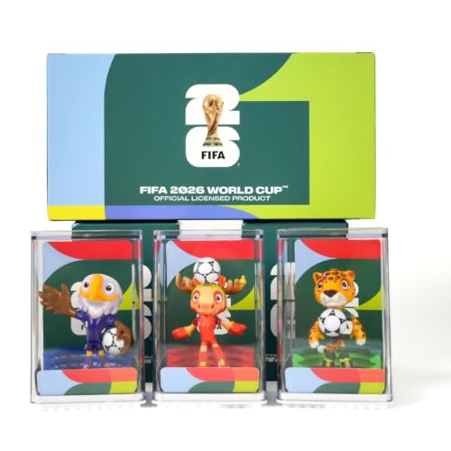 FIFA World Cup Mascot Set - 3-Inch Football Figures (Maple, Zayu, Clutch)