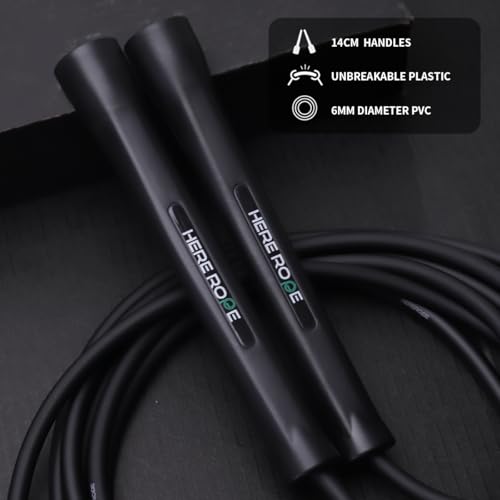 Adjustable 6MM PVC Jump Rope for Cardio Training - Deep Night
