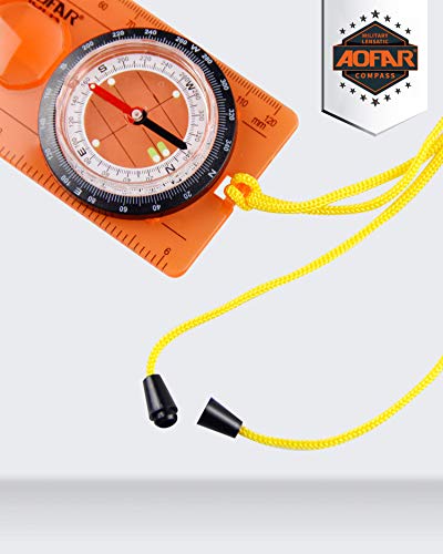 Lightweight Orienteering Compass for Kids - Easy Map Reading