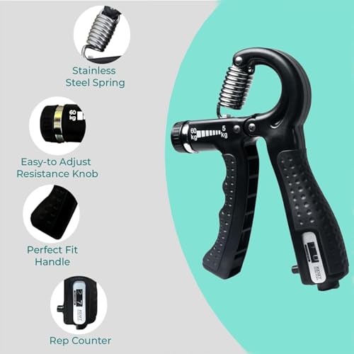 Double Spring Tummy Trimmer with Adjustable Hand Gripper - Yellow