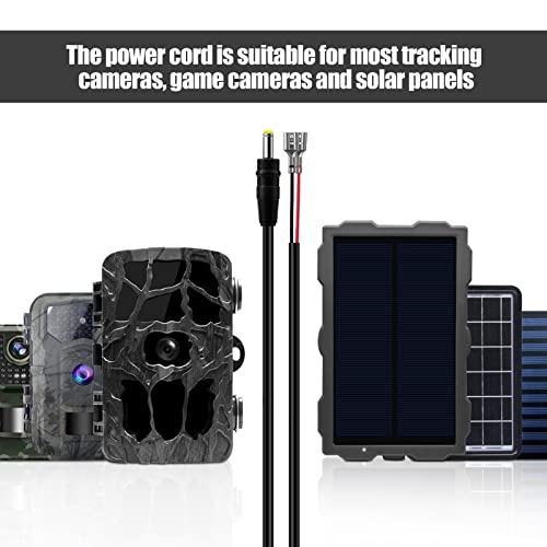 Trail Camera Power Cord - 2 PCS 5.5x2.1mm DC Power Cable