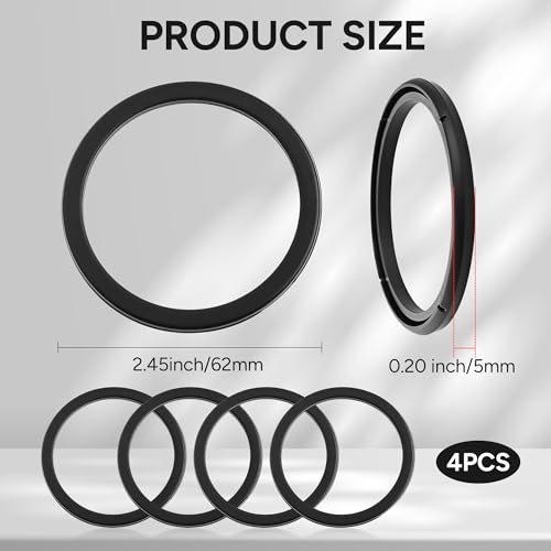 Silicone Gaskets for Yeti Chug Cap Lid - 4 Pack