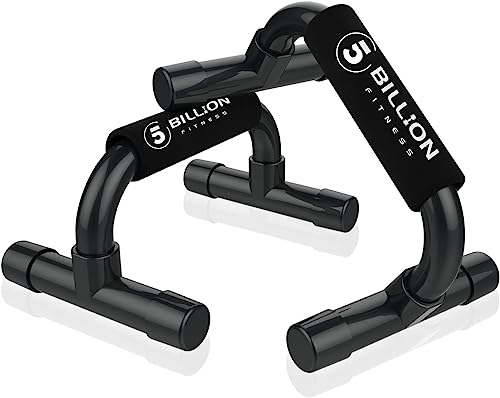 Heavy-Duty Push Up Bars - Portable Calisthenics Equipment - Black - 330lb