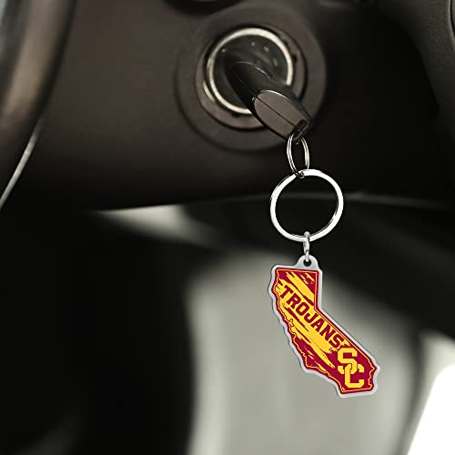 Chicago Bears State Shape Keychain - Dark Navy Blue, 2x3 inches