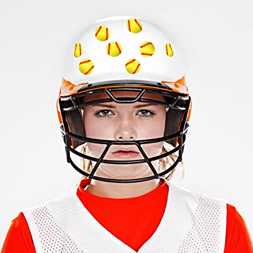 Baseball & Softball Helmet Decals 200 Pcs Yellow for Softball & Baseball - Easy Stick Removable