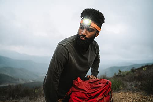 Soft Adjustable Headband for Headlamps - Lichen Orange