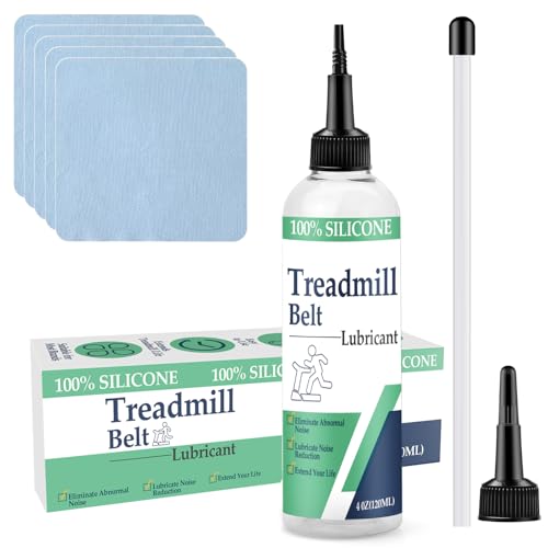Silicone Treadmill Lubricant - 4 Oz Oil with Tubes & Cloths