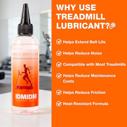 Treadmill Lubricant Oil - 100% Silicone, 4 oz for Belt Maintenance