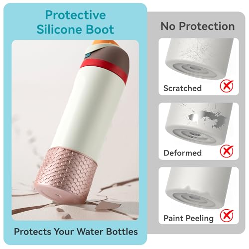 Silicone Bottom Boot for Owala 24oz FreeSip Water Bottle - Shiny Purple