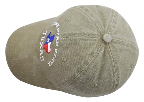 Nature Texas Flag Hats for Men & Women - Funny Adjustable Cotton Baseball Cap