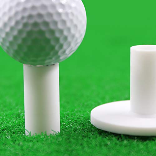 Premium Rubber Golf Tees - 6 Sizes for Durability & Stability
