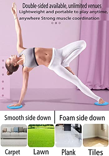 Dual Sided Gliding Discs - Core Fitness Trainer - Blue