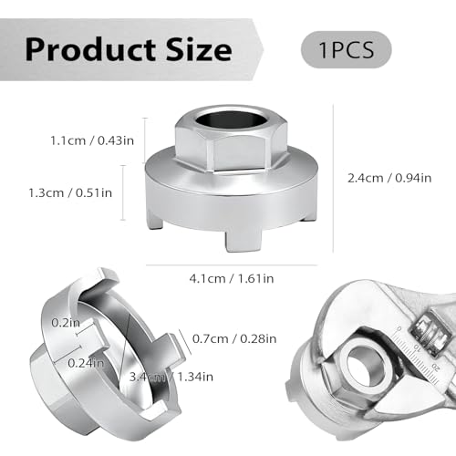 Freewheel Remover Tool BMX 4 Notch, Professional Multi-Function for