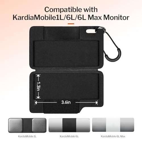 KardiaMobile EKG Monitor Case - EVA Hard Shell with Carabiner & Lanyard