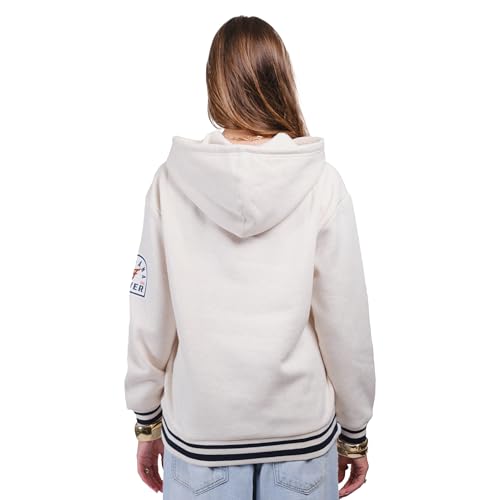 WNBA Official Super Soft Kaleido Hoodie Sweatshirt - Indiana Fever Medium Oatmeal Heather