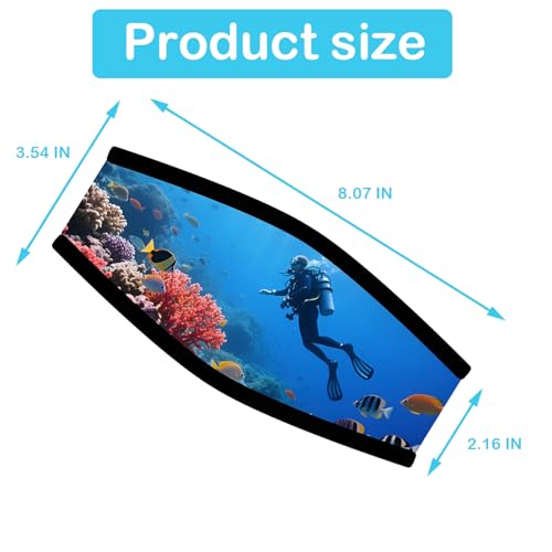 Neoprene Diving Mask Strap Cover - Sea