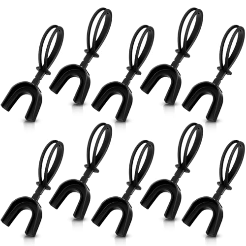 10 Pack Youth Football Mouthguards with Strap - Silicone Protection