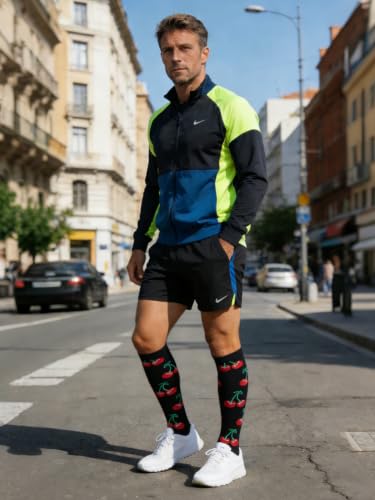 Compression Socks for Women & Men - Cherry Red