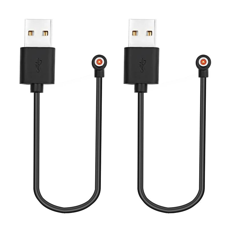 Magnetic Charging Cable for Hertz P1 & Prxxhri R11M Smart Ring - 2-Pack Black