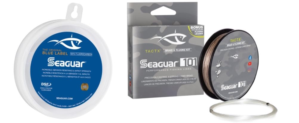 Seaguar Saltwater Fishing Line & Leader Bundle - Blue Label/TactX