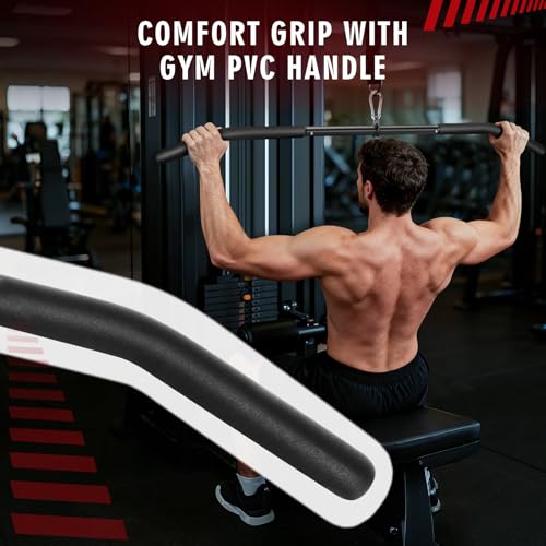 39.7'' Lat Pulldown Bar with 360° Rotation for Cable Machines