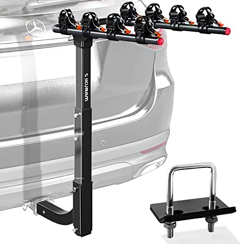 4-Bike Hitch Rack for Cars, Trucks & SUVs - Foldable & Durable