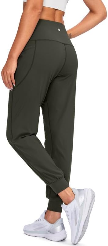 Viodia Women's High-Waisted Joggers - Athletic Workout Pants with Pockets | Tapered Sweatpants