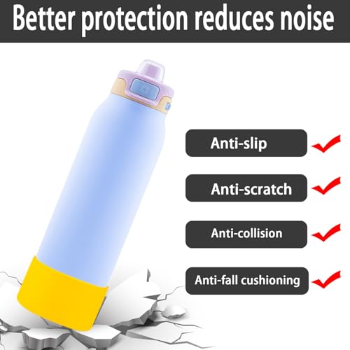 Silicone Protective Boot for 32oz Water Bottle - Yellow - 2 Pack