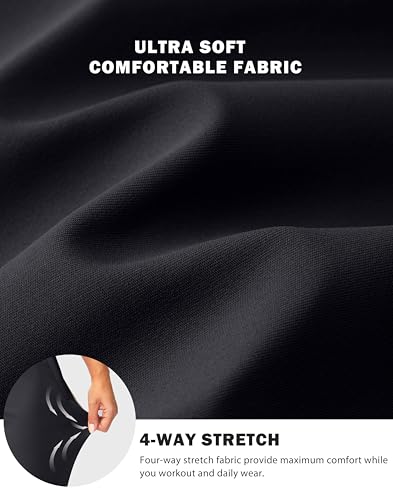 Women's Black Medium G Gradual Joggers with Zip Pockets - Athletic Sweatpants