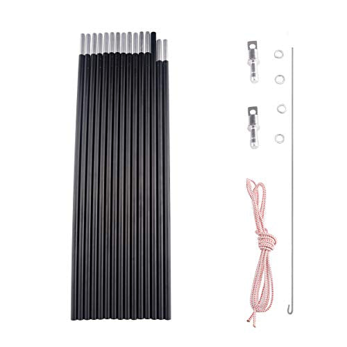 Lightweight Aluminum Tent Pole Repair Kit for Male & Female Ends