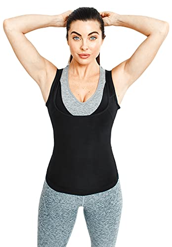 Slimming Sauna Tank Top for Women - Large/X-Large - Black