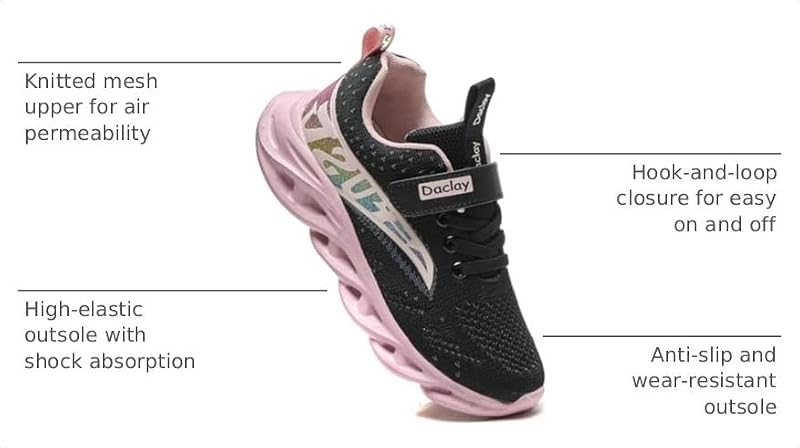 Kids Sports Running Shoes - Casual Knit Sneakers for Boys & Girls