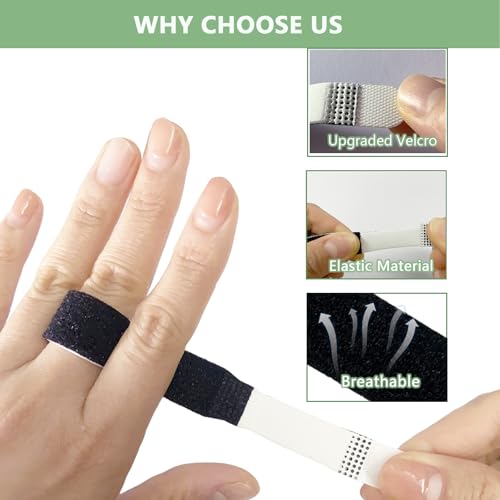 10PCS Finger Buddy Straps - Adjustable Support Tape for Pain Relief