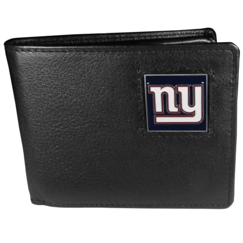 NFL Leather Bi-fold Wallet - New York Giants - Black