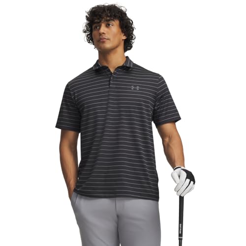 Under Armour Golf Matchplay Printed Polo X-Large Tall Black/Anthracite/Castlerock