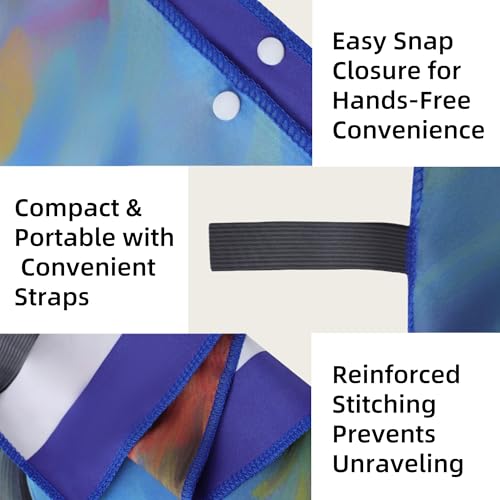 2 Pack Oversized Microfiber Beach Towels - Quick Dry Blue & White Dolphins - Stylish & Sand-Free