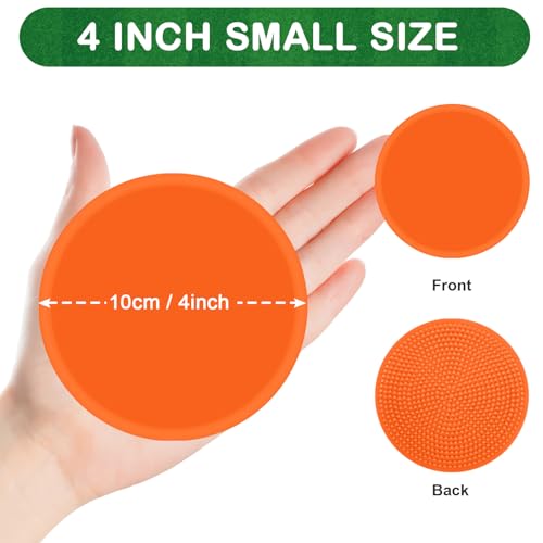 24 Pcs Poly Spot Markers - Non-Slip Rubber Floor Dots for Agility Training