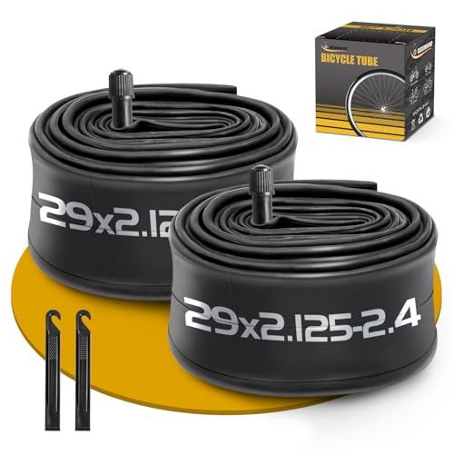 Gesinikad 2 Pack 29x2.125-2.4 Bike Inner Tubes 32mm Schrader Valve