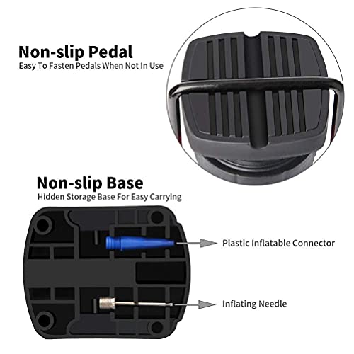 Mini Bicycle Pump - Portable Aluminum Alloy Bike Tire Pump, Blue