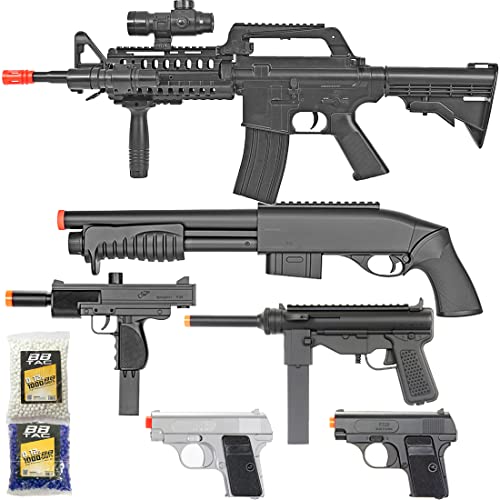 Airsoft Gun Package - Powerful Spring Rifles, Shotguns, SMGs & Pistols