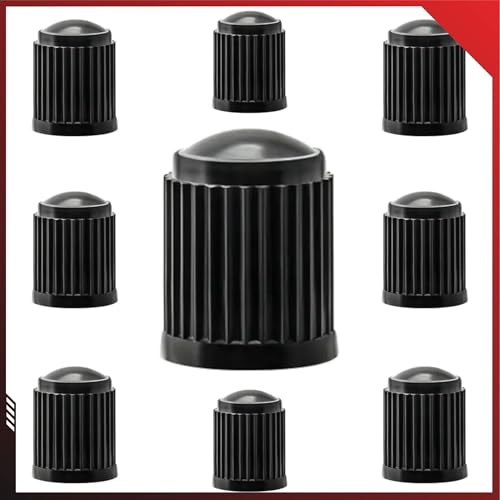 Bicycle Valve Caps 10-Pack - Durable Tire Covers for Dunlop Valves