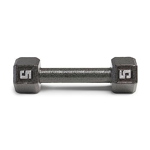 Marcy 5lb Cast Iron Hex Dumbbell - Space-Saving Home Workout Equipment